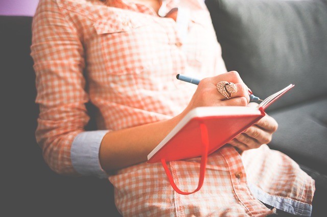 If you're wondering how to get sleepy, try journaling for a few minutes while lying down in your bed. 