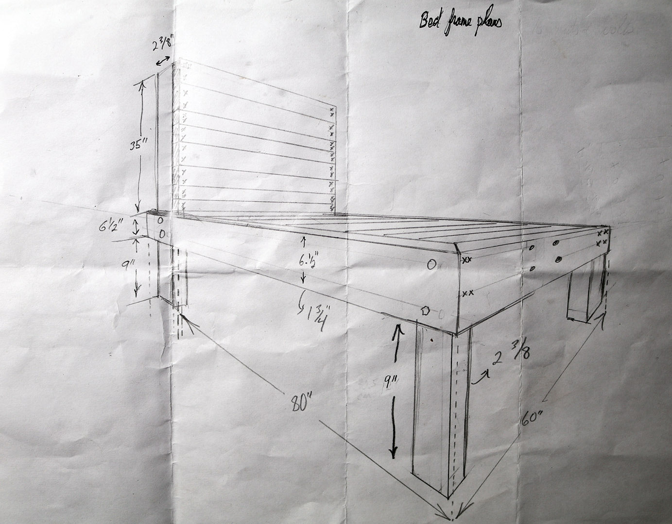 Wood Queen Bedframe Plans