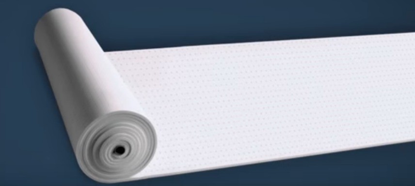 Arpico continuous natural latex sheets.