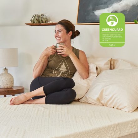 The Brentwood Home Hybrid Latesx is certified by Greenguard Gold. This certification ensures that there are no VOCs offgassing from the mattress that are above an allowable threshold.
