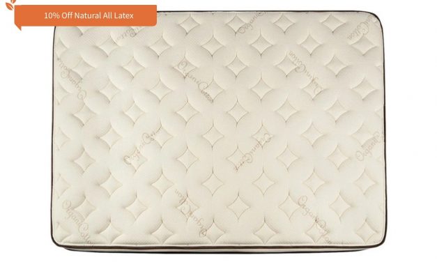 The Natural All-latex is available in medium or firm.