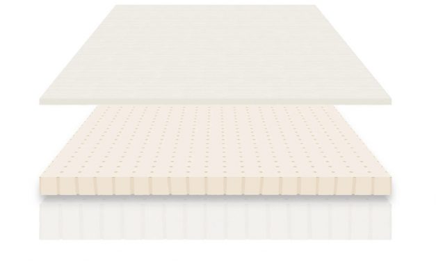 The 3-inch OEKO-TEX® Certified Natural Dunlop Latex is a medium firmness. This layer will support your body while relieving pressure points at the hips and shoulders.