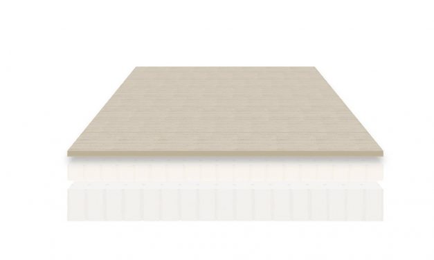 The Nest Bedding - Natural All Latex Mattress has a 1.5-inch stretch knit cotton, Joma Wool and Eco-Flex flex quilting foam cover.