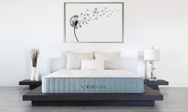 The Ecosleep Hybrid is 11 inches thick. Choose from two different firmnesses by simply flipping it over.