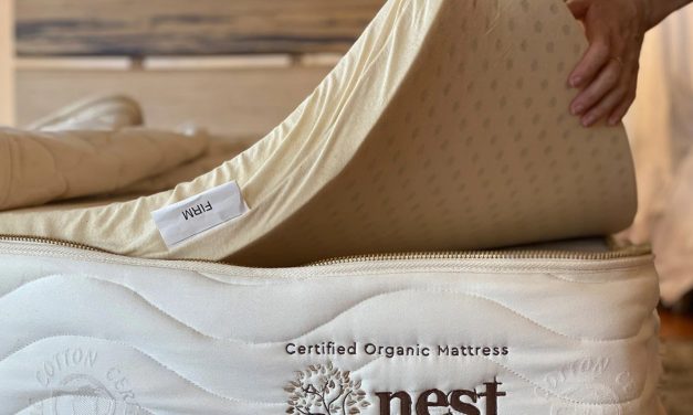 The Nest Bedding Certified Organic All Latex is available in medium and firm. Medium is best for average weight side sleepers and all around sleepers while the firm is best for back sleepers and heavyweight people.