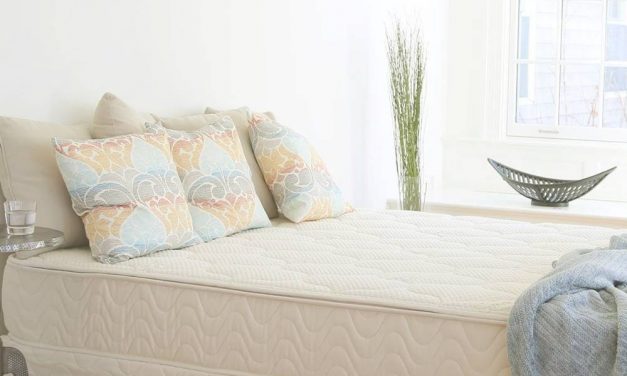 The Spindle Organic Hybrid Mattress has a 3-inch dunlop latex layer and a 6-inch coil layer. The latex is certified by GOLS and the
