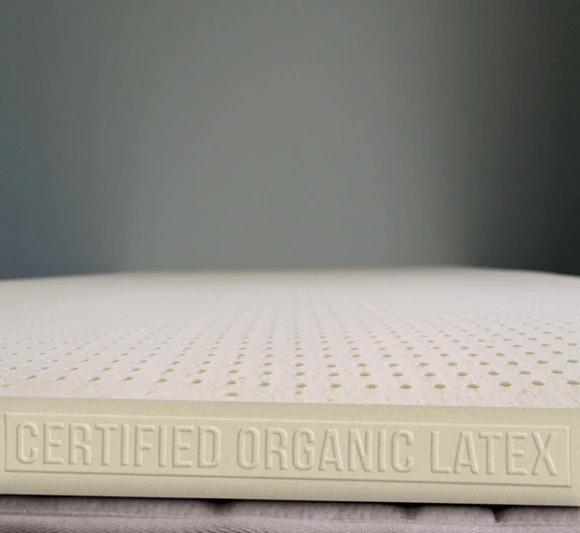 a 3-inch Dunlop latex layer that makes up the core of the Turmerry Natural and Organic latex mattress.