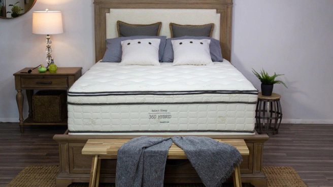 The firm side is a 7-9 / 10. This side is perfect for stomach sleepers, those who prefer a firm mattress and heavy (300+ pounds) sleepers.