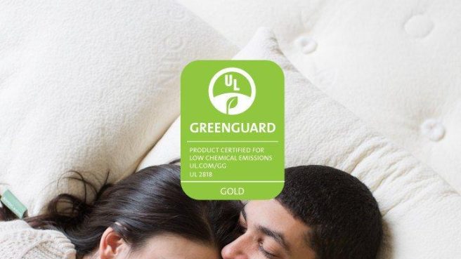 The Avocado Vegan is certified by Greenguard Gold, GOTS (cotton), GOLS (latex) and Eco Institut (latex.